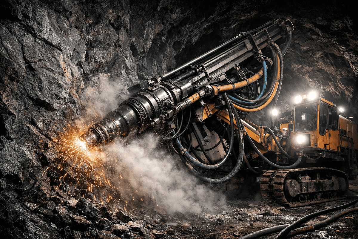 Применение пневмоударного инструмента высокого давления для бурения твердых пород.